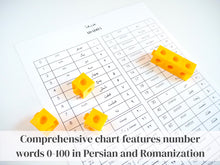 Load image into Gallery viewer, Persian / Farsi Number Learning Set