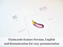 Load image into Gallery viewer, Persian / Farsi Vegetable Learning Set