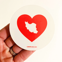 Load image into Gallery viewer, Heart with Iran vinyl sticker
